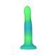Фалоімітатор, що світиться в темряві, ADDICTION Rave 8&Prime;, Glow in the Dark Dildo Blue Green, 20,3 см в інтим-бутику EroticToys