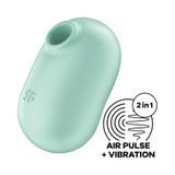 Замовити анонімно: Вакуумний стимулятор із вібрацією Satisfyer Pro To Go 2 Mint