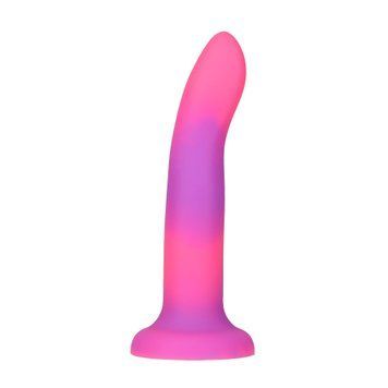 Фалоімітатор, що світиться в темряві, ADDICTION Rave 8&Prime;, Glow in the Dark Dildo Pink Purple, 20,3 см &mdash; купити в інтим-бутику EroticToys