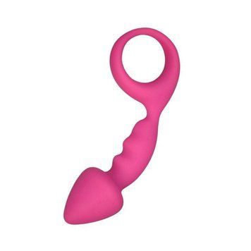 Анальна пробка Adrien Lastic Budy Pink із стимулюючою ніжкою, макс. діаметр 2,5 см &mdash; купити в інтим-бутику EroticToys