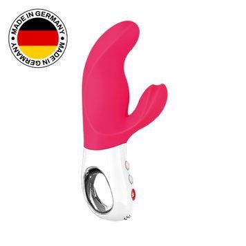 Вібратор-кролик Fun Factory MISS BI pink/white, 2 незалежні мотори, діаметр 4,2 см &mdash; купити в інтим-бутику EroticToys