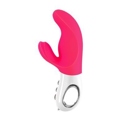 Вібратор-кролик Fun Factory MISS BI pink/white, 2 незалежні мотори, діаметр 4,2 см &mdash; купити в інтим-бутику EroticToys