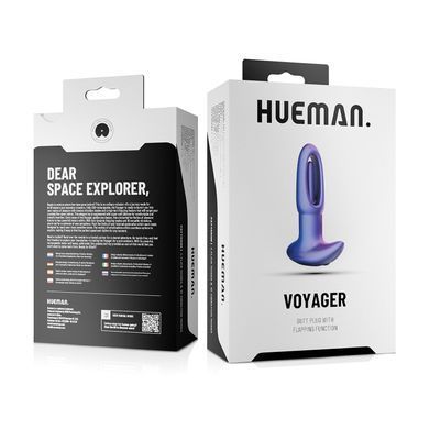 Анальна пробка з віброязичком Hueman - Voyager Butt Plug With Tapping &mdash; купити в інтим-бутику EroticToys