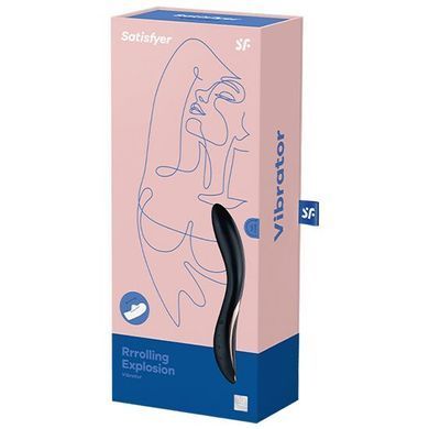 Вібратор із перлинною стимуляцією точки G Satisfyer Rrrolling Explosion Black &mdash; купити в інтим-бутику EroticToys