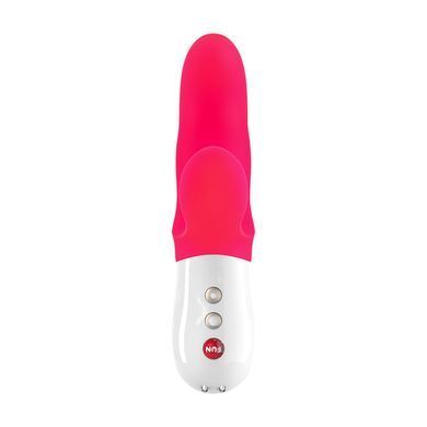 Вібратор-кролик Fun Factory MISS BI pink/white, 2 незалежні мотори, діаметр 4,2 см &mdash; купити в інтим-бутику EroticToys