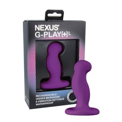 Вібромасажер простати Nexus G-Play Plus L Purple, макс діаметр 3,5 см, перезаряджається &mdash; купити в інтим-бутику EroticToys
