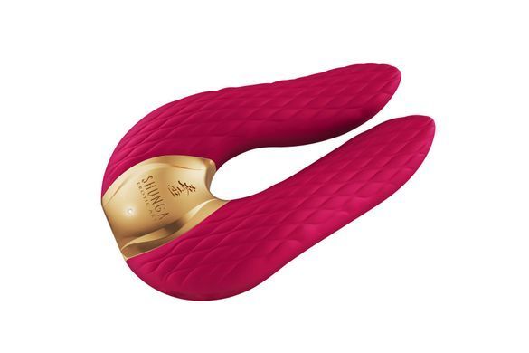Вібратор для клітора Shunga Aiko Raspberry, гнучкі кінчики &mdash; купити в інтим-бутику EroticToys