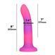 Фалоімітатор, що світиться в темряві, ADDICTION Rave 8&Prime;, Glow in the Dark Dildo Pink Purple, 20,3 см в інтим-бутику EroticToys