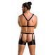 Комплект еротичної чоловічої білизни Passion 047 SET JOHN S/M Black, труси, портупея в інтим-бутику EroticToys