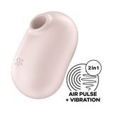Замовити анонімно: Вакуумний стимулятор із вібрацією Satisfyer Pro To Go 2 Beige