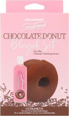 Набір для мінету Doc Johnson GoodHead Chocolate Donut Blowjob Set &mdash; купити в інтим-бутику EroticToys
