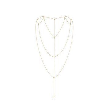 Ланцюжок для спини Bijoux Indiscrets Magnifique Back and Cleavage Chain - Gold, прикраса для тіла &mdash; купити в інтим-бутику EroticToys