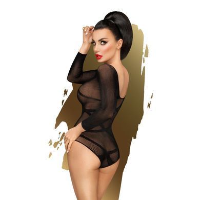 Боді Penthouse High On Love XL Black, глибокий виріз на спині, імітація стреп &mdash; купити в інтим-бутику EroticToys