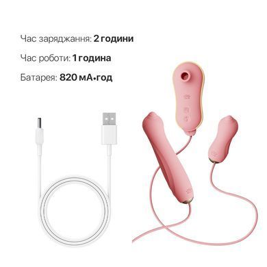 Набір 3в1 Zalo &ndash; UNICORN Set Pink, віброяйце, пульсатор, вакуумний стимулятор &mdash; купити в інтим-бутику EroticToys