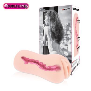 Мастурбатор-вагіна двошаровий Kokos Sanda Double Layer &mdash; купити в інтим-бутику EroticToys