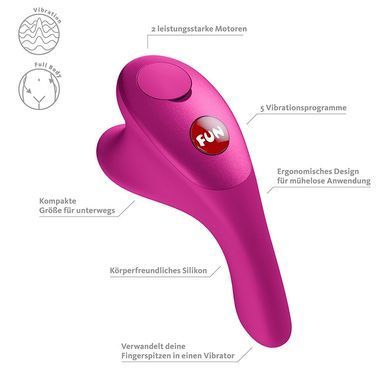 Вібратор на палець Fun Factory Be One Magenta &mdash; купити в інтим-бутику EroticToys
