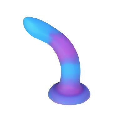 Фалоімітатор, що світиться в темряві, ADDICTION Rave 8&Prime; Glow in the Dark Dildo Blue Purple, 20,3 см &mdash; купити в інтим-бутику EroticToys