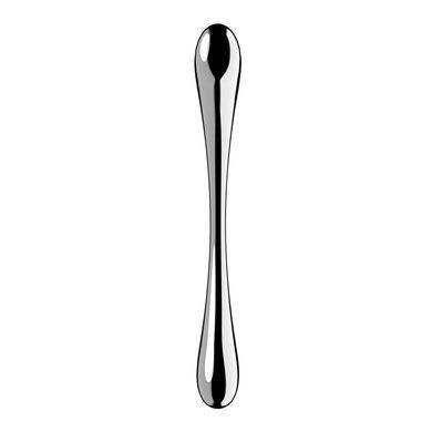 Металевий дилдо Satisfyer Cosmic Crest 1, двосторонній, можна нагрівати й охолоджувати &mdash; купити в інтим-бутику EroticToys