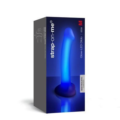Замовити анонімно: Дилдо, що світиться Strap-On-Me Glow-LED Dildo Purple - M Дилдо, що світиться Strap-On-Me Glow-LED Dildo Purple - M — купити в інтим-бутику EroticToys
