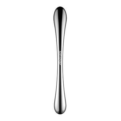 Металевий дилдо Satisfyer Cosmic Crest 1, двосторонній, можна нагрівати й охолоджувати &mdash; купити в інтим-бутику EroticToys