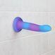 Фалоімітатор, що світиться в темряві, ADDICTION Rave 8&Prime; Glow in the Dark Dildo Blue Purple, 20,3 см в інтим-бутику EroticToys