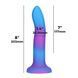 Фалоімітатор, що світиться в темряві, ADDICTION Rave 8&Prime; Glow in the Dark Dildo Blue Purple, 20,3 см в інтим-бутику EroticToys
