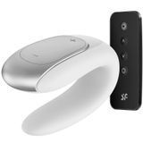 Смартвібратор для пар Satisfyer Double Fun (White) з пультом ДК &mdash; купити в інтим-бутику EroticToys