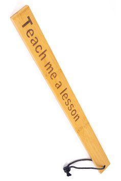 Падл Fetish Tentation &mdash; Paddle Teach me a lesson Bamboo, упакований у ПЕ пакет &mdash; купити в інтим-бутику EroticToys