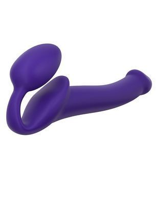 Безремінний страпон Strap-On-Me Violet M, повністю регульований, діаметр 3,3 см &mdash; купити в інтим-бутику EroticToys