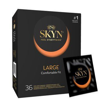 Безлатексні преміум-презервативи SKYN Large 36 шт, збільшений розмір &mdash; купити в інтим-бутику EroticToys