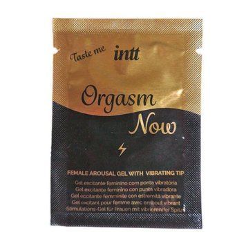 Пробник збуджувального гелю-вібратора для клітора 2-в-1 Intt Orgasm Now (2 мл) &mdash; купити в інтим-бутику EroticToys