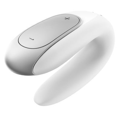 Смартвібратор для пар Satisfyer Double Fun (White) з пультом ДК &mdash; купити в інтим-бутику EroticToys