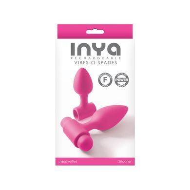 Анальна пробка з вібрацією NS Novelties INYA - Vibe-O-Spades -Pink &mdash; купити в інтим-бутику EroticToys