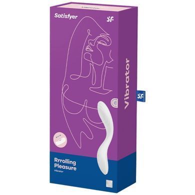 Вібратор із перлинною стимуляцією точки G Satisfyer Rrrolling Pleasure White &mdash; купити в інтим-бутику EroticToys