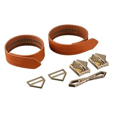 Набір фіксаторів для рук та ніг LOCKINK Hogtie Set, коричневий, ремені з натуральної шкіри &mdash; купити в інтим-бутику EroticToys