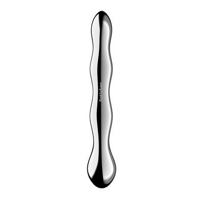 Металевий дилдо Satisfyer Cosmic Crest 2, двосторонній, можна нагрівати й охолоджувати &mdash; купити в інтим-бутику EroticToys