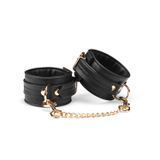 Поножі Liebe Seele Black Organosilicon Anklecuffs, екошкіра &mdash; купити в інтим-бутику EroticToys