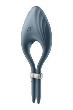 Ерекційне віброкільце-ласо Satisfyer Duelist Dark Blue, 10 режимів, потужний мотор &mdash; купити в інтим-бутику EroticToys