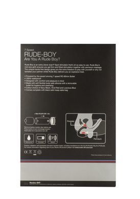 Вібромасажер простати Rocks Off Rude-Boy Black, масаж промежини, макс. діаметр 2,5 см &mdash; купити в інтим-бутику EroticToys