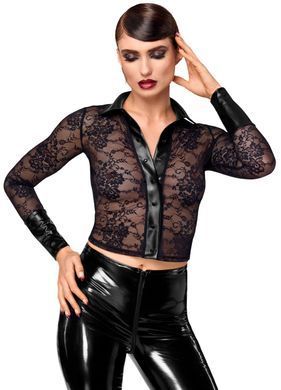 Блуза Noir Handmade F377 Noirelle Lace Button-up Shirt L &mdash; купити в інтим-бутику EroticToys