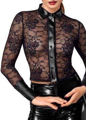 Блуза Noir Handmade F377 Noirelle Lace Button-up Shirt L &mdash; купити в інтим-бутику EroticToys