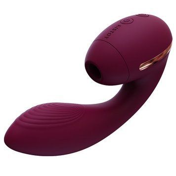 Вакуумний вібратор KISTOY Tina Mini Violet, вагінально-кліторальний &mdash; купити в інтим-бутику EroticToys