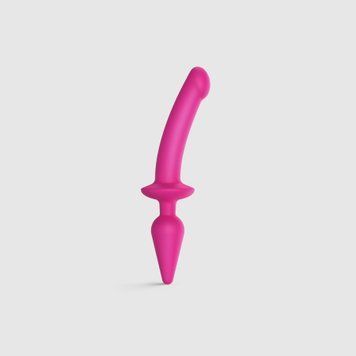 Анальна пробка з дилдо Strap-On-Me SWITCH PLUG-IN SEMI-REALISTIC DILDO FUCHSIA - L (м'ята упаковка) &mdash; купити в інтим-бутику EroticToys