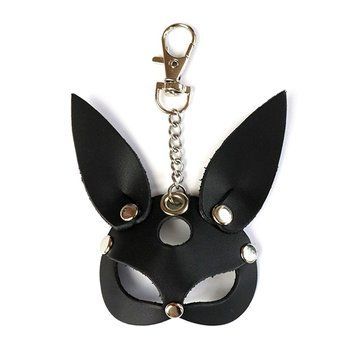 Брелок на карабіні для ключів Art of Sex Bunny, чорний &mdash; купити в інтим-бутику EroticToys