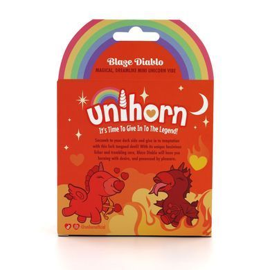 Вібратор-єдиноріжка Unihorn &ndash; Blaze Diablo, пестливий роздвоєний язичок &mdash; купити в інтим-бутику EroticToys