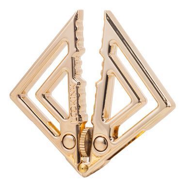 Затискачі для сосків з важкою підвіскою LOCKINK Adjustable Nipple Clamps with Heavy Pendant, під золото &mdash; купити в інтим-бутику EroticToys