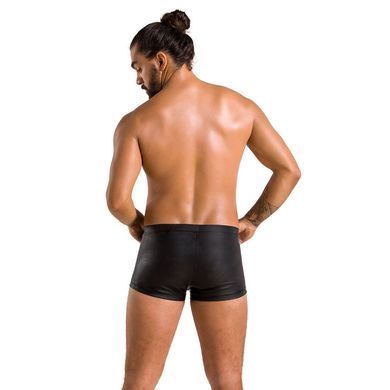 Чоловічі шкіряні боксери з клапаном Passion 050 SHORT PATRICK L/XL Black &mdash; купити в інтим-бутику EroticToys
