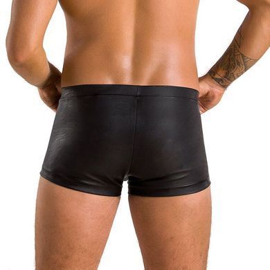 Чоловічі шкіряні боксери з клапаном Passion 050 SHORT PATRICK L/XL Black &mdash; купити в інтим-бутику EroticToys
