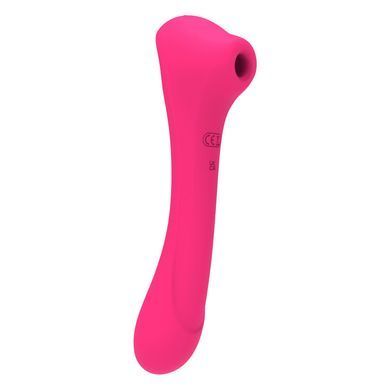 Вібратор та вакуумний кліторальний стимулятор 2-в-1 Alive Quiver Magenta Pink оновлена ​​модель &mdash; купити в інтим-бутику EroticToys