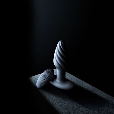 Анальна пробка з вібрацією та перлинним масажем Dorcel Spin Plug, макс. діам. 3,8 см, пульт ДК &mdash; купити в інтим-бутику EroticToys